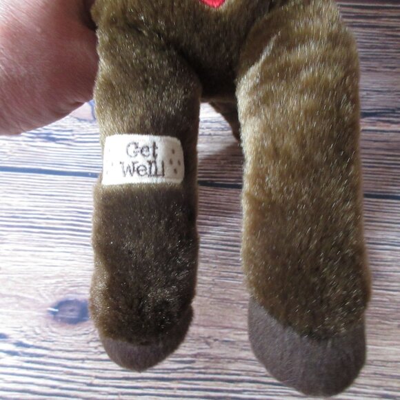 Aurora Brown Pony Horse Plush 12" Get Well Boot Barn Ribbon White Blaze - NWT - Picture 4 of 8